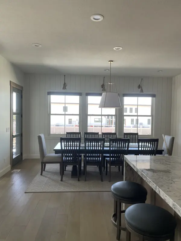 Modern dining area in a home renovation project in Calgary.