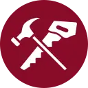 Hammer and saw