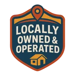 locally owned and operated trust badge